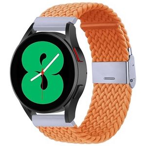 Samsung Braided nylon bandje - Oranje - Samsung Galaxy Watch Active 2