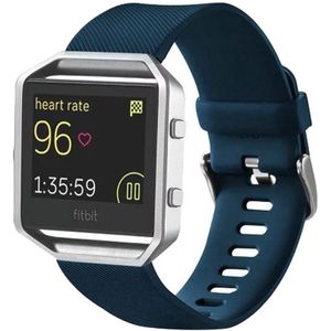 FitBit Blaze sport horloge band / siliconen alleen voor Fitbit Blaze - Donker blauw