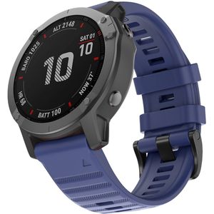 Garmin Siliconen bandje - Donkerblauw - Garmin Fenix 7X / 6X / 5X  - Garmin bandje