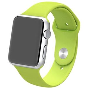 Rubberen sportbandje - Groen - Geschikt voor Apple Watch 42mm / 44mm / 45mm / 49mm
