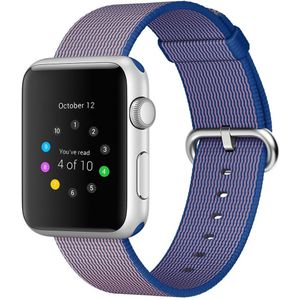 Apple watch Nylon bandje - Paars - Geschikt voor Apple Watch 38mm / 40mm / 41mm - Apple watch bandjes