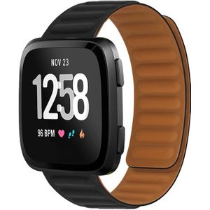 Fitbit Versa 3/4 & Sense 1/2 - Siliconen Loop bandje - Zwart