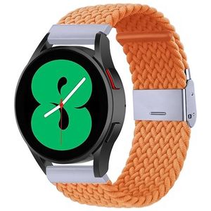 Samsung Braided nylon bandje - Oranje - Samsung Galaxy Watch 6 - 40mm & 44mm