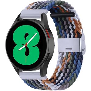 Samsung Braided nylon bandje - Multicolor Dark - Samsung Galaxy Watch 4 - 40mm / 44mm - Samsung bandje