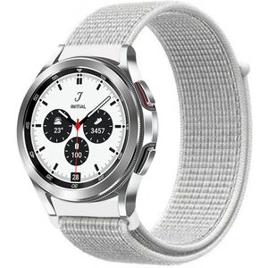 Samsung Sport Loop nylon bandje - Wit - Samsung Galaxy Watch 4 Classic - 42mm / 46mm