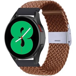 Samsung Braided nylon bandje - Bruin - Samsung Galaxy Watch 3 - 45mm