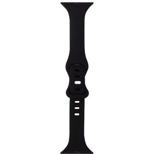 Sportbandje Slim Fit - Zwart - Geschikt voor Apple Watch 42mm / 44mm / 45mm / 49mm