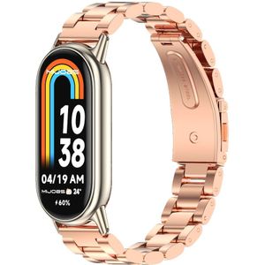 Stalen schakelband - Rosé goud - Xiaomi Smart band 8