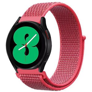 Sport Loop nylon bandje - Donkerroze - Xiaomi Mi Watch / Xiaomi Watch 2 / Xiaomi Watch S1 / S2 / S3 / S4