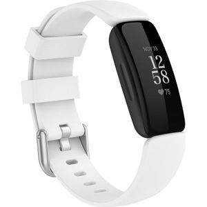 Fitbit Inspire 2 & Ace 3 - Sportbandje met gesp - Maat: Small - Wit