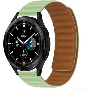 Samsung Siliconen Loop bandje - Lichtgroen - Samsung Galaxy Watch 4 Classic - 42mm / 46mm