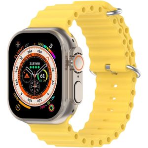 Apple watch Ocean bandje - Geel - Geschikt voor Apple Watch 42mm / 44mm / 45mm / 49mm