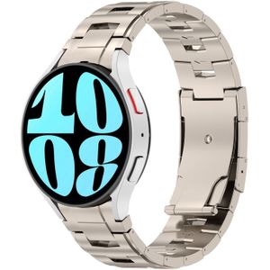 Titanium band met aansluitknop  - Titanium kleur - Samsung Galaxy Watch 6 - 40mm & 44mm