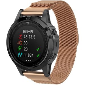 Garmin Milanese bandje - Rosé goud - Garmin Fenix 7X / 6X / 5X