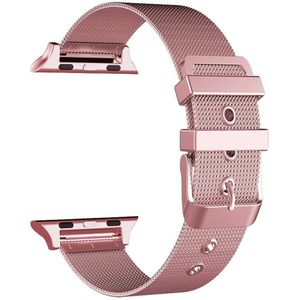 Milanese met gesp bandje - Rosé goud - Geschikt voor Apple Watch 38mm / 40mm / 41mm