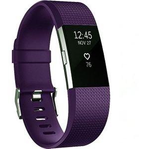 Fitbit Charge 2 sportbandje - Maat: Large - Donker paars
