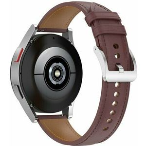 Luxe leren bandje - Donkerbruin - Xiaomi Mi Watch / Xiaomi Watch S1 / S1 Pro / S1 Active / Watch S2