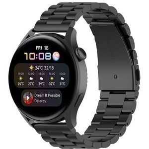 Garmin Vivoactive 4 / 4L - Stalen schakelband - Zwart