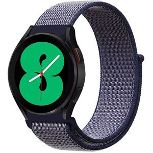 Samsung Sport Loop nylon bandje - Donkerblauw - Samsung Galaxy Watch 4 - 40mm / 44mm