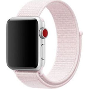 Apple watch Sport Loop nylon bandje - Zacht roze - Geschikt voor Apple Watch 42mm / 44mm / 45mm / 49mm - Apple watch bandjes