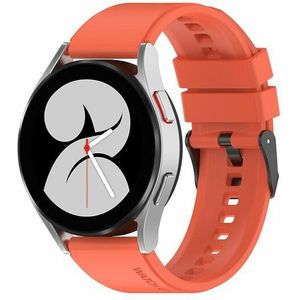 Samsung Siliconen gesp bandje - Oranje - Samsung Galaxy Watch 6 - 40mm & 44mm