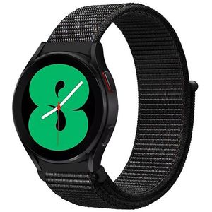 Samsung Sport Loop nylon bandje - Zwart gemêleerd - Samsung Galaxy watch 7 / Galaxy Watch FE - 40mm & 44mm - Samsung bandje