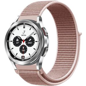 Samsung Sport Loop nylon bandje - Zacht roze - Samsung Galaxy Watch 4 Classic - 42mm / 46mm