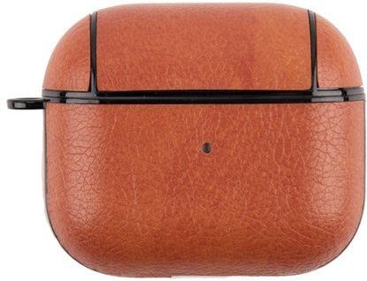 AirPods 3 hoesje - Leder - Leather series - Oranje