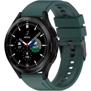 Samsung Siliconen gesp bandje - Groen - Samsung Galaxy Watch 4 Classic - 42mm & 46mm