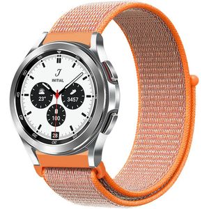 Samsung Sport Loop nylon bandje - Oranje - Samsung Galaxy Watch 4 Classic - 42mm / 46mm