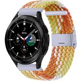 Samsung Galaxy Watch 4 Classic - 42mm / 46mm - Braided bandje - Geel / oranje
