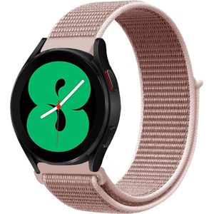 Samsung Sport Loop nylon bandje - Zacht roze - Samsung Galaxy Watch 4 - 40mm / 44mm