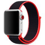 Apple watch Sport Loop bandje - Magenta / zwart - Geschikt voor Apple Watch 42mm / 44mm / 45mm / 49mm