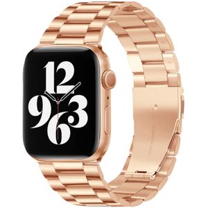 Stalen schakelband - Rosé goud - Geschikt voor Apple watch 42mm / 44mm / 45mm / 49mm