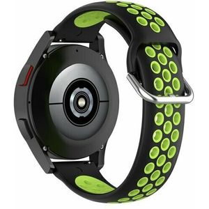 Siliconen sportbandje met gesp - Zwart + groen - Xiaomi Mi Watch / Xiaomi Watch S1 / S1 Pro / S1 Active / Watch S2