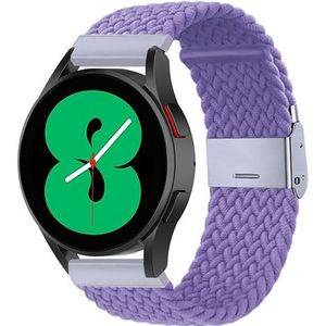 Samsung Braided nylon bandje - Paars - Samsung Galaxy Watch Active 2