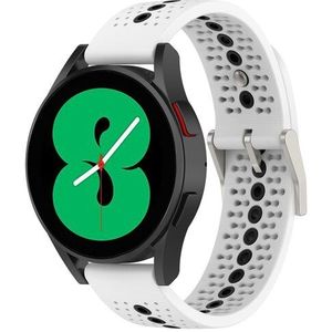 Samsung Dot Pattern bandje - Wit - Samsung Galaxy Watch - 42mm