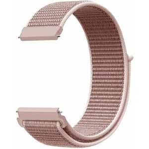 Garmin Garmin Venu / Sq / Sq2 / 2 plus - Sport Loop nylon bandje - Zacht roze