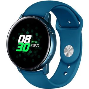 Rubberen sportband - Cyaan - Samsung Galaxy Watch 3 - 45mm