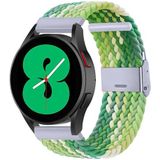 Samsung Galaxy Watch 5 - 40mm / 44mm - Braided bandje - Groen / lichtgroen