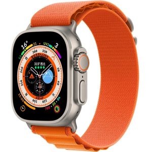 Alpine Loop nylon bandje - Oranje - Geschikt voor Apple Watch 38mm / 40mm / 41mm
