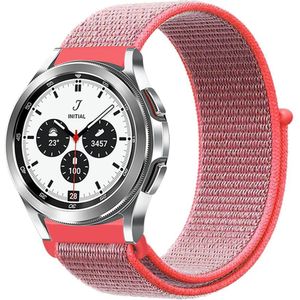 Samsung Sport Loop nylon bandje - Roze - Samsung Galaxy Watch 4 Classic - 42mm / 46mm