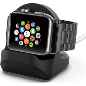 Apple Watch houder voor opladen - Siliconen - Zwart - Geschikt voor Apple watch
