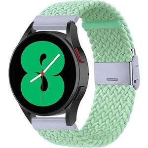 Samsung Braided nylon bandje - Lichtgroen - Samsung Galaxy Watch 5 (Pro) - 40mm / 44mm / 45mm