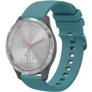 Garmin Venu 3s / Vivoactive 4s / Venu 2s / Vivomove 3s / Forerunner 255s - Soft siliconen bandje - Blauwgroen