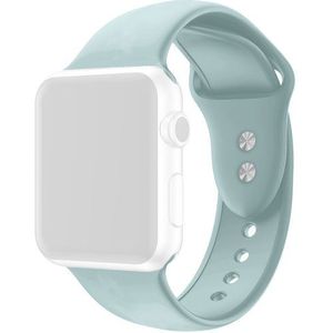 Siliconen sportbandje - Emerald Green - Dubbele druksluiting - Geschikt voor Apple Watch 42mm / 44mm / 45mm / 49mm