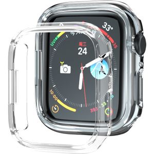 Apple watch Hard Case 45mm (open front) - Transparant - Geschikt voor Apple Watch 45mm - Apple watch bandjes