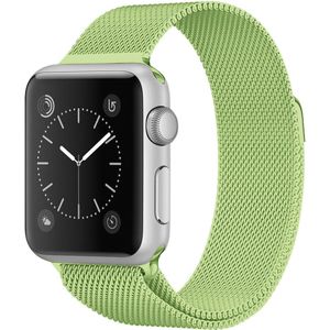 Milanese RVS bandje - Groen - Geschikt voor Apple Watch 38mm / 40mm / 41mm