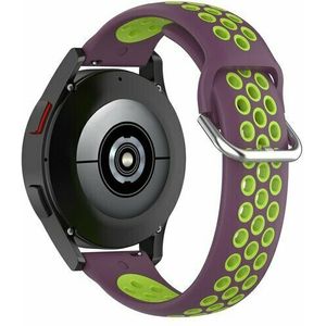 Siliconen sportbandje met gesp - Paars + groen - Xiaomi Mi Watch / Xiaomi Watch S1 / S1 Pro / S1 Active / Watch S2