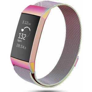 Fitbit Charge 3 & 4 milanese bandje - Maat: Large - Colour